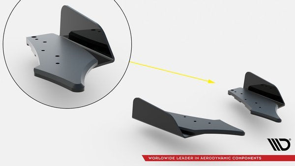 Bakre sidosplitters Street Pro med flaps för VW Golf GTI MK6