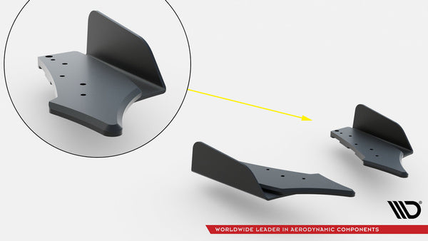 Bakre sidosplitters Street Pro V.2 med flaps för BMW M135i F70