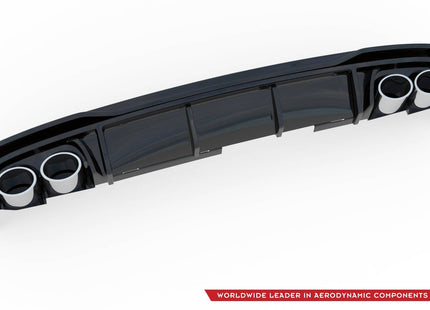 Diffuser med ändrörsimitation för Audi A6 S-Line/S6 C8/C8 Facelift