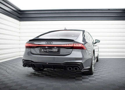 Diffuser med ändrörsimitation för Audi A7 S-Line C8/S7 C8/C8 Facelift/S7 Facelift