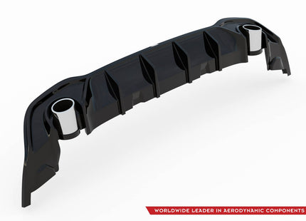 Diffuser med ändrörsimitation för VW Golf GTE/R-Line MK8/MK8 Facelift