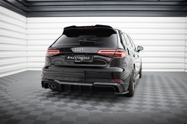 Diffuser för Audi A3 S-Line Sportback 8V Facelift (dubbla ändrör på ena sidan)