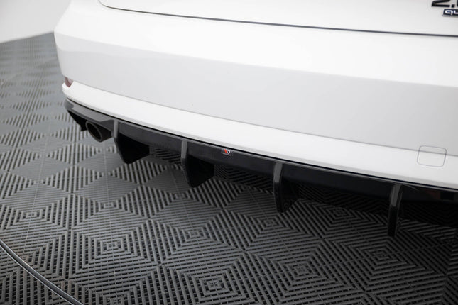 Diffuser för Audi A3 Sedan 8V Facelift (enkelt ändrör på ena sidan)