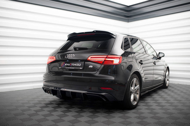 Diffuser för Audi A3 Sportback 8V Facelift (dubbla ändrör)
