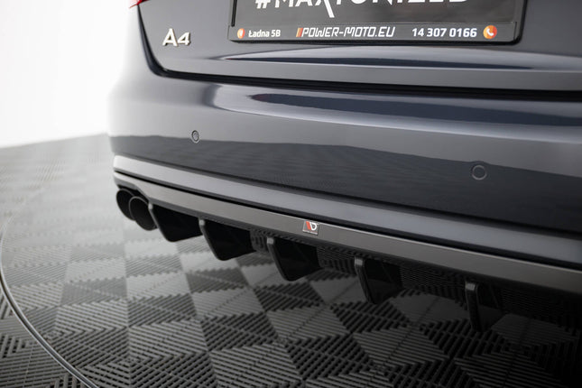 Diffuser för Audi A4 B8 Facelift (dubbla ändrör på båda sidor)