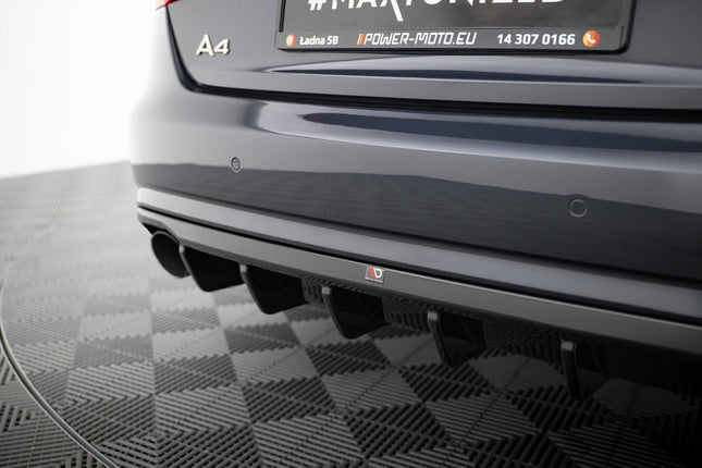 Diffuser för Audi A4 B8 Facelift (enkla ändrör på båda sidor)