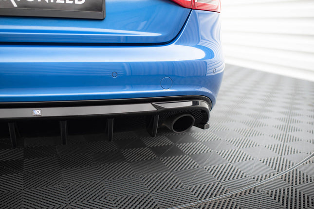 Diffuser för Audi A4 S-Line Sedan/Avant B8 (enkla ändrör på båda sidor)