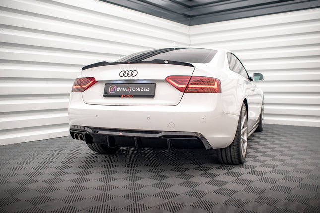 Diffuser för Audi A5 Coupé 8T Facelift (dubbla ändrör på ena sidan)
