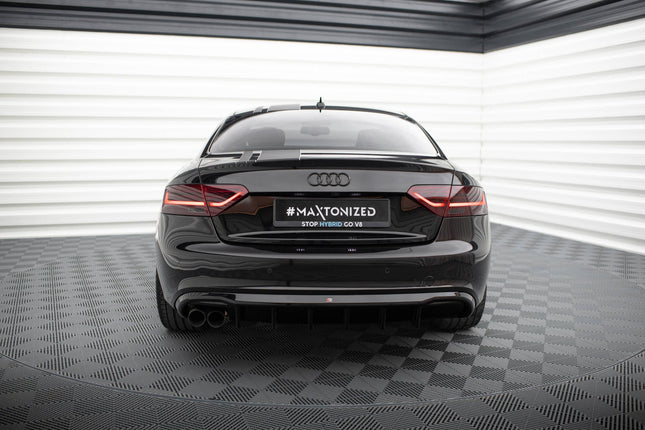 Diffuser för Audi A5 Coupé/Cabriolet S-Line 8T (dubbla ändrör på ena sidan)