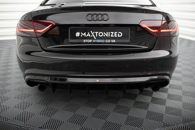 Diffuser för Audi A5 Coupé/Cabriolet S-Line 8T (enkla ändrör på båda sidor)