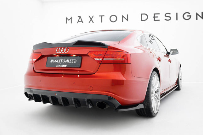 Diffuser för Audi A5 S-Line Sportback 8T (enkla ändrör på båda sidor)