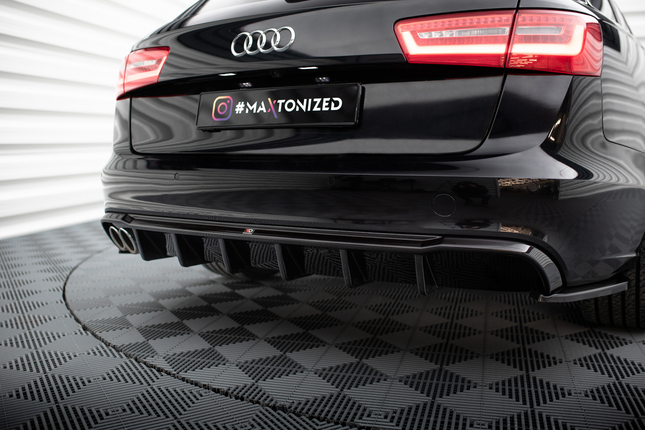 Diffuser för Audi A6 Sedan/Avant C7 (dubbla ändrör på ena sidan)