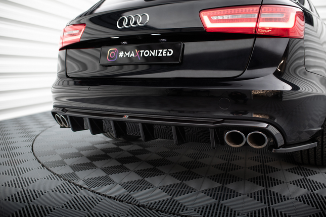 Diffuser för Audi A6 Sedan/Avant C7 (dubbla ändrör på båda sidor)