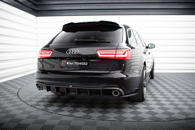 Diffuser för Audi A6 Sedan/Avant C7 (enkla ändrör på båda sidor)