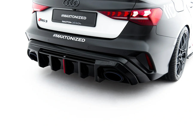 Diffuser för Audi RS3 Sedan 8Y Facelift (för bil med originalreflex)