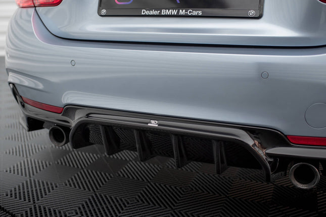 Diffuser för BMW 4-serie M-Paket F32/F36/F33 (enkla ändrör på båda sidor)