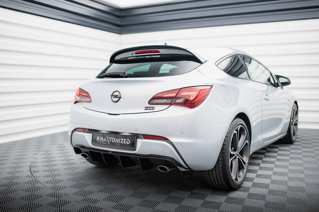 Diffuser för Opel Astra GTC OPC-Line J (enkla ändrör på båda sidor)