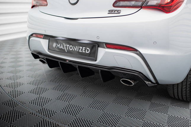 Diffuser för Opel Astra GTC OPC-Line J (enkla ändrör på båda sidor)