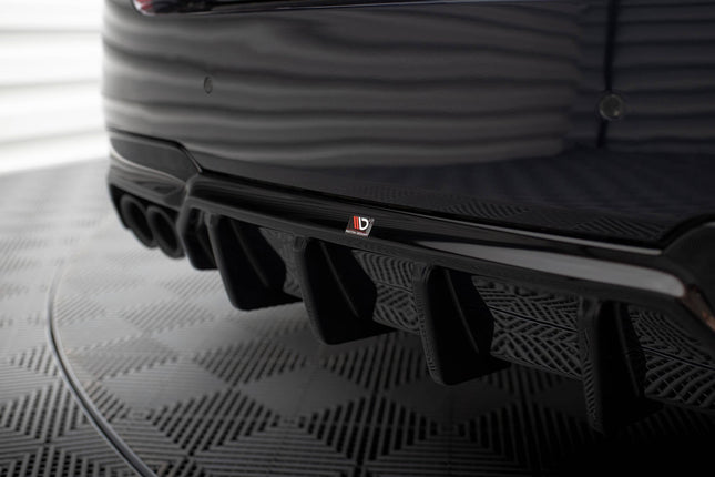 Diffuser V.2 för BMW 5-serie M-Paket F10/F11 (två dubbla ändrör)