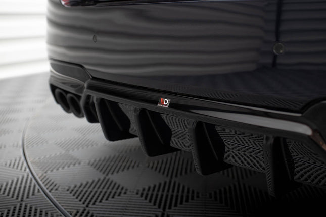 Diffuser V.2 för BMW 5-serie M-Paket F10/F11 (dubbla ändrör på ena sidan)