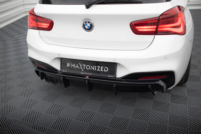 Diffuser V.3 för BMW 1-serie M-Paket F20 Facelift (dubbla ändrör på ena sidan)