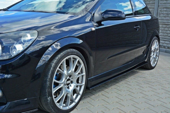 Sidokjolar för Opel Astra H (för Opc/vxr-stötfångare)