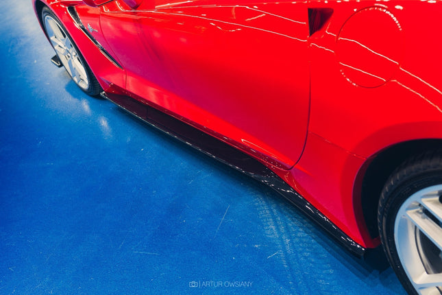 Sidokjolar V.1 för Chevrolet Corvette Stingray C7