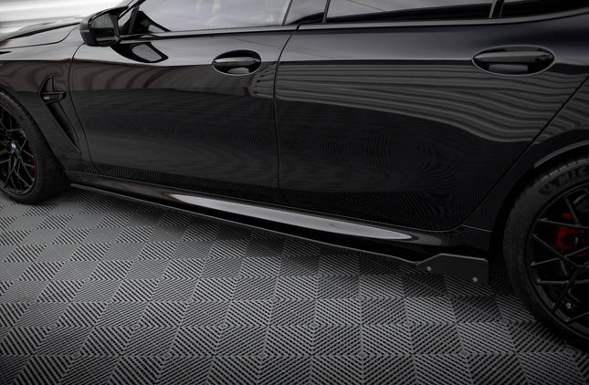 Sidokjolar V.1 med flaps för BMW M8 Gran Coupé F93/8-serie Gran Coupé M-Paket G16