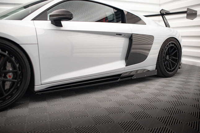 Sidokjolar V.2 med flaps för Audi R8 MK2 Facelift