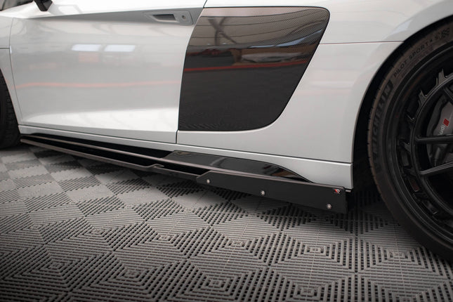 Sidokjolar V.2 med flaps för Audi R8 MK2 Facelift