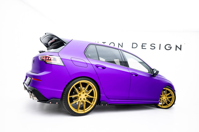 Sidokjolar V.2 med flaps för VW Golf R Hatchback MK8 Facelift
