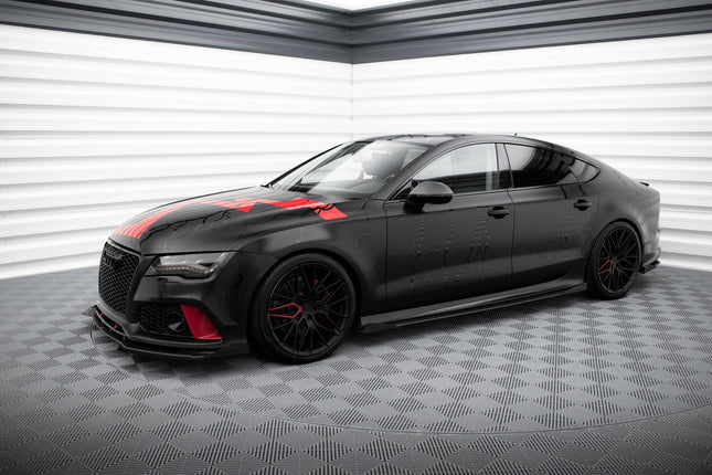 Sidokjolar Street Pro med flaps för Audi A7 RS7-look C7