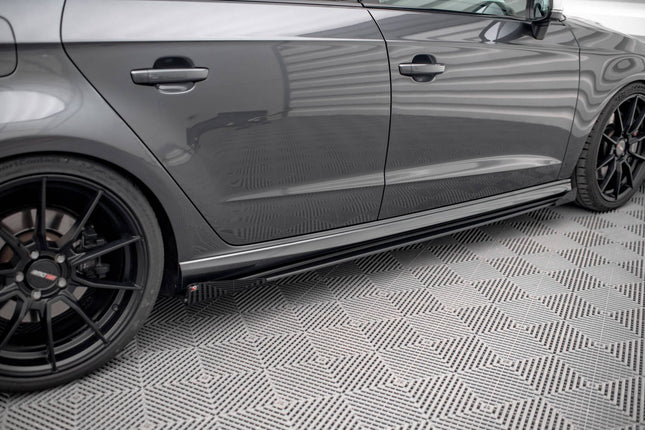 Sidokjolar Street Pro med flaps för Audi A3 S-Line Sportback/S3 8V Facelift