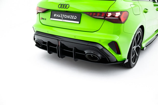 Diffuser Street Pro med flaps för Audi RS3 Sportback 8Y Facelift