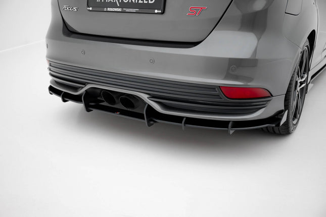Diffuser Street Pro med flaps för Ford Focus ST MK3 Facelift