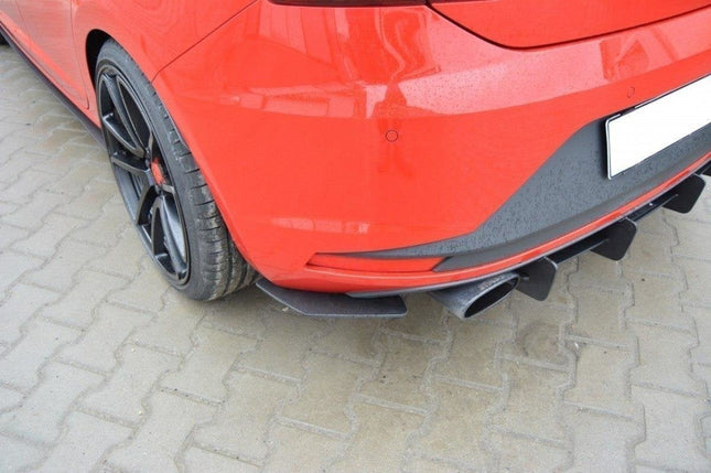 Diffuser och bakre sidosplitters för Seat Leon III Cupra