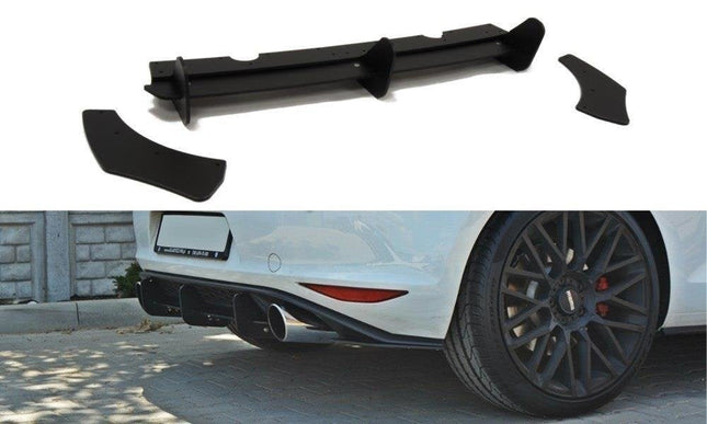 Diffuser och bakre sidosplitters för VW Golf MK7 GTI