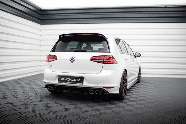 Diffuser och bakre sidosplitters för VW Golf 7 R Hatchback