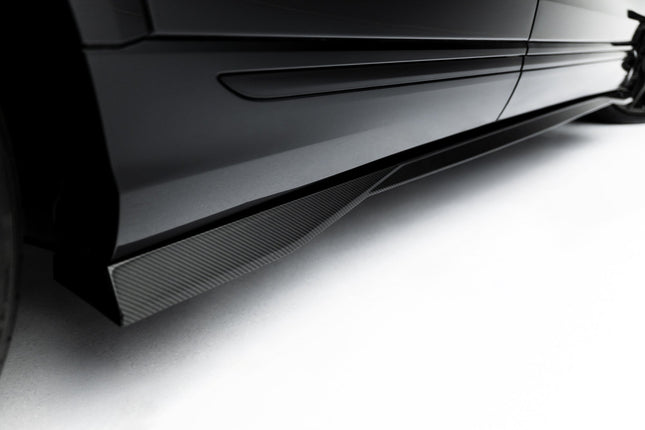 Sidokjolar i prepreg-kolfiber för Audi Q8 S-Line/SQ8 MK1 Facelift
