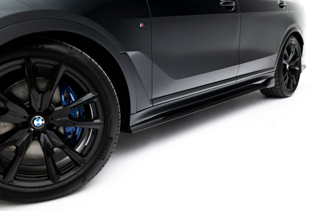 Sidokjolar i prepreg-kolfiber för BMW X7 M-Paket G07 Facelift