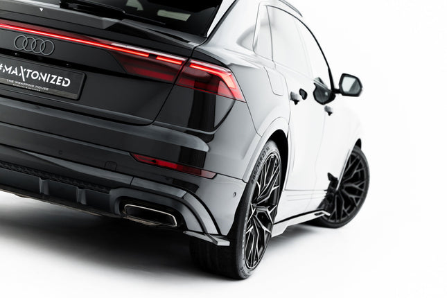 Bakre sidosplitters i prepreg-kolfiber för Audi Q8 S-Line/SQ8 MK1 Facelift