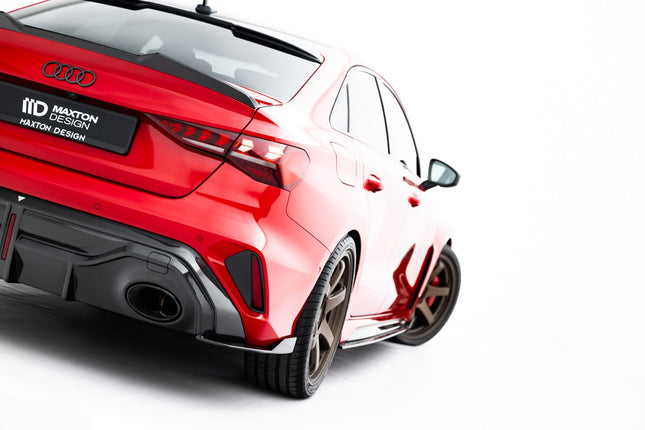 Bakre sidosplitters i prepreg-kolfiber för Audi RS3 Sedan 8Y Facelift