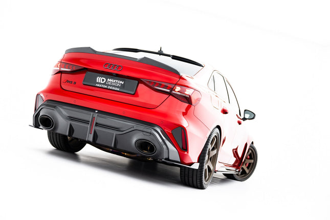 Bakre sidosplitters i prepreg-kolfiber för Audi RS3 Sedan 8Y Facelift