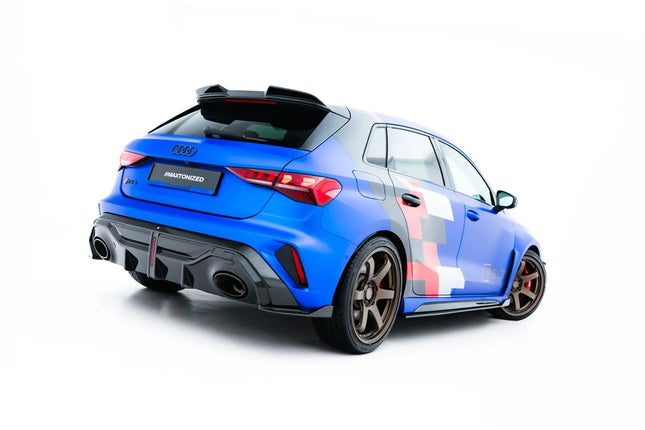 Bakre sidosplitters i prepreg-kolfiber för Audi RS3 Sportback 8Y Facelift