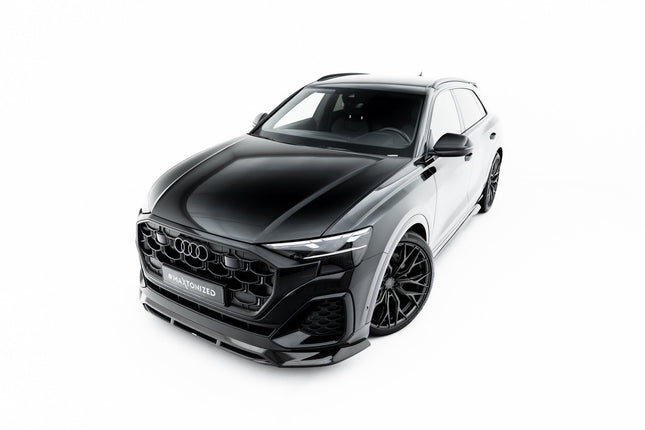 Frontsplitter i prepreg-kolfiber för Audi Q8 S-Line/SQ8 MK1 Facelift