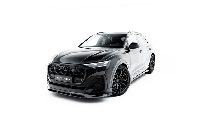 Frontsplitter i prepreg-kolfiber för Audi Q8 S-Line/SQ8 MK1 Facelift
