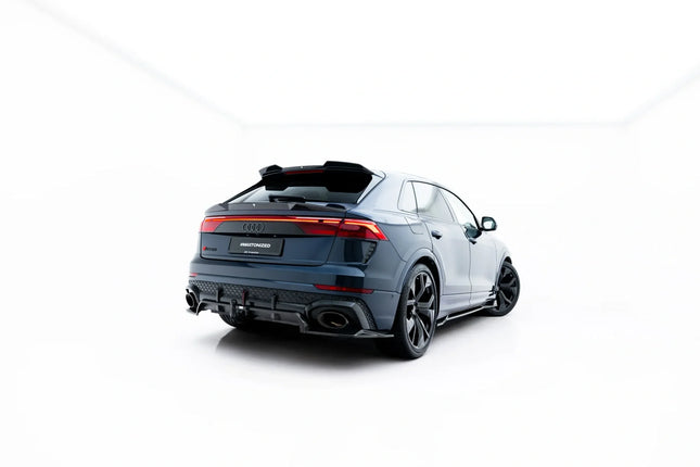 Diffuser i prepreg-kolfiber med vertikala stag för Audi RSQ8 MK1 Facelift