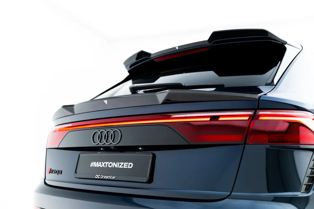 Nedre bakluckespoiler i prepreg-kolfiber för Audi RSQ8 MK1 Facelift