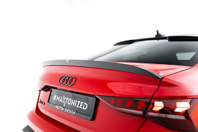 Bakluckespoiler V.2 i prepreg-kolfiber för Audi A3 S-Line/A3 Sedan/S3/RS3 8Y Facelift