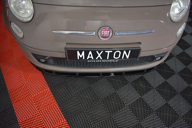 Frontsplitter V.1 för Fiat 500 Hatchback (före facelift)